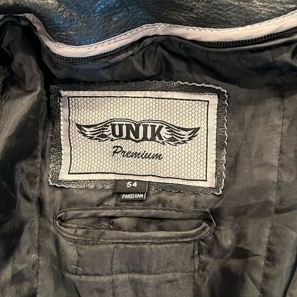 Unik Premium Leather Motorcycle Jacket - Picture 9 of 13
